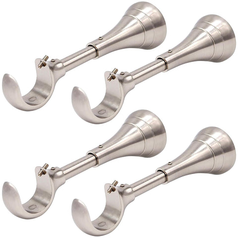 A Key Tech heavy-duty curtain rod bracket with 6-inch extension for large curtains