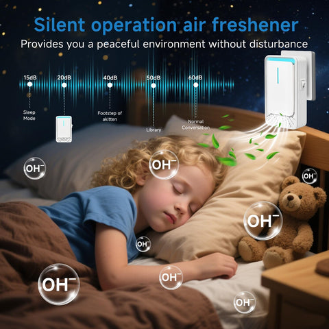 Bedroom and kitchen use to manage odors and scents.