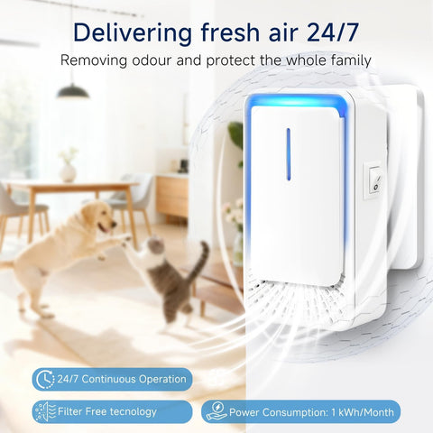 Small, portable AKHQVC ionizer ideal for travel and multiple rooms.