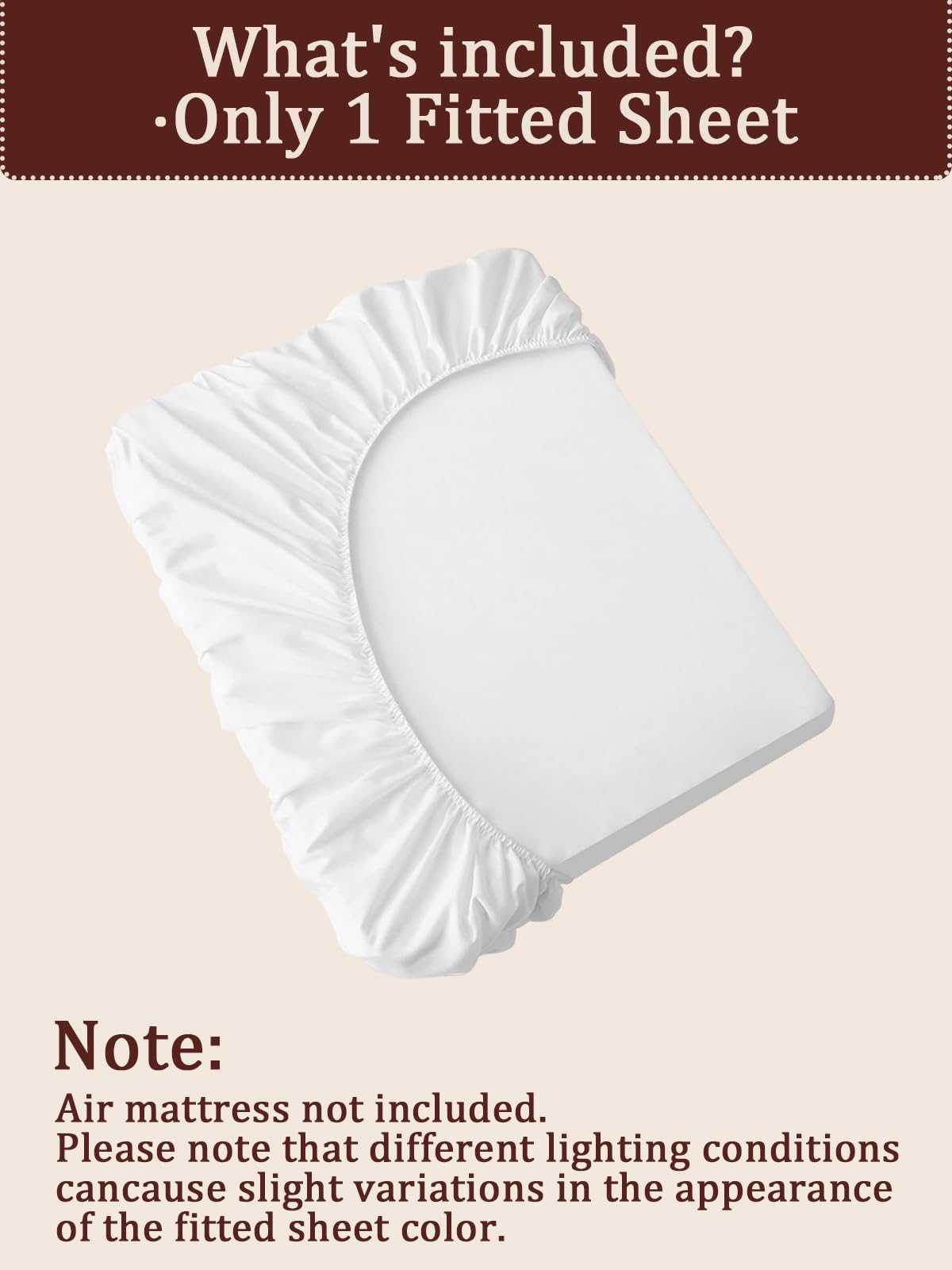 Akicia queen-size air mattress sheet illustrating dimensions 60x80 inches.