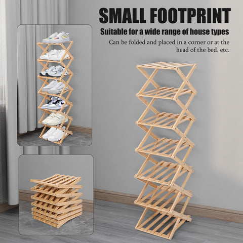 Akloya entryway solution keeps shoes neatly organized and accessible.