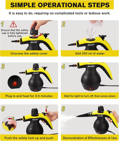 AKPIAN grill-cleaning nozzle tackles grease on metal surfaces.