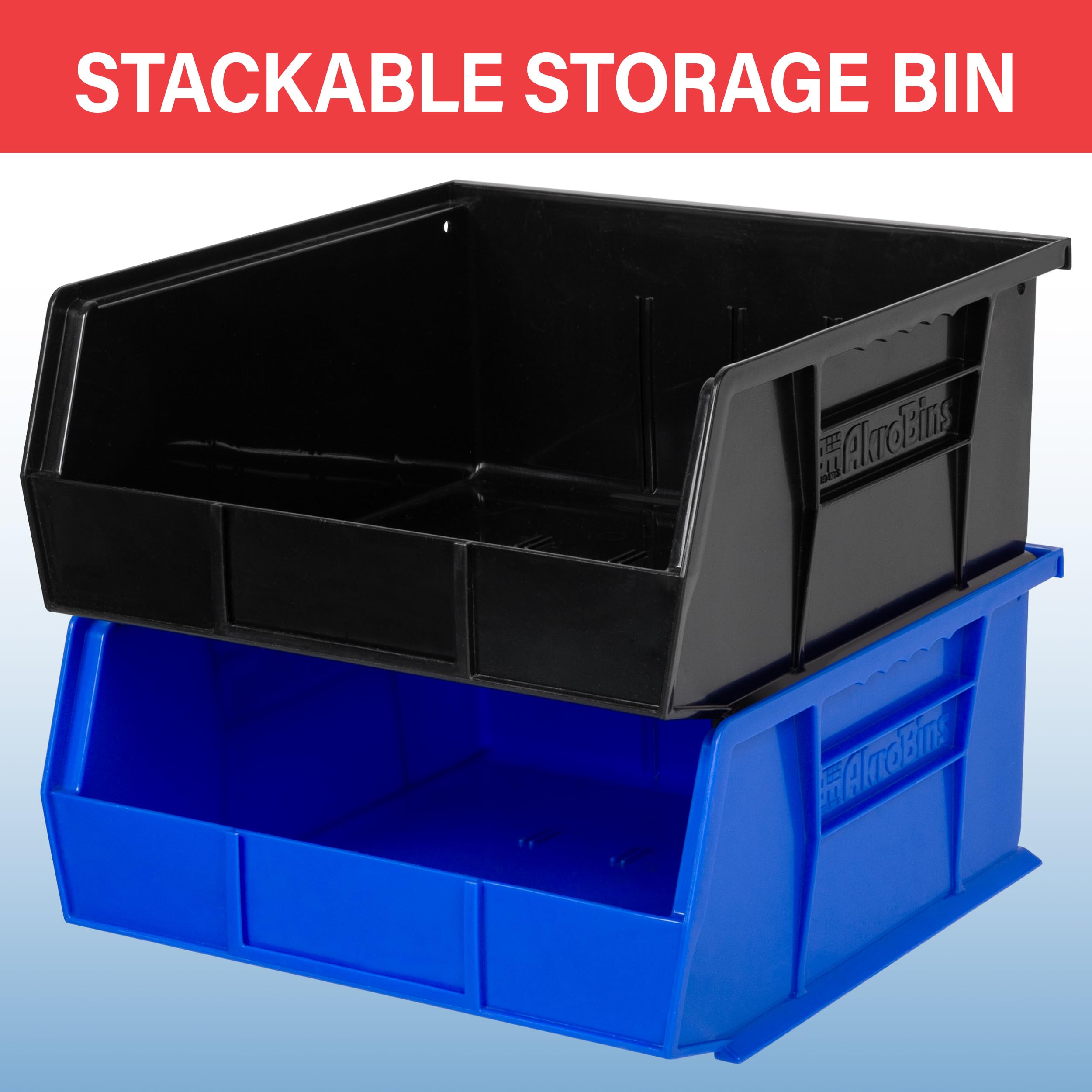 Reinforced side ribs add strength for heavy contents.
