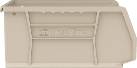 Akro-Mils AkroBins durable plastic; suitable for indoor and outdoor use.