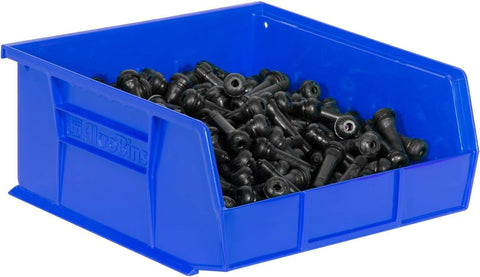 Stackable design saves space and simplifies organization.