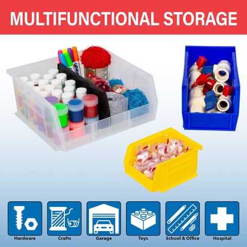 Akro-Mils AkroBins 30230 reinforced side ribs visible for added strength during storage heavier items