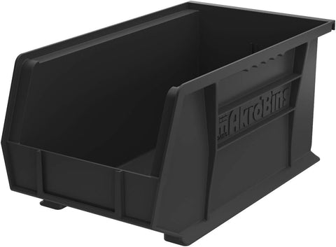 Akro-Mils AkroBins 60lb capacity bin ready for heavy garage storage.
