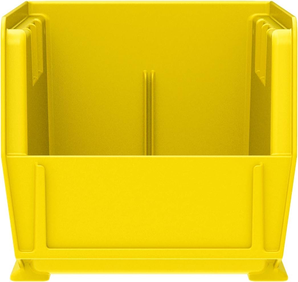 Akro-Mils AkroBins measure outside 10-7/8 by 5-1/2 by 5 inches.