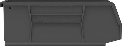 Akro-Mils AkroBins dividers and label holders provide customizable organization.