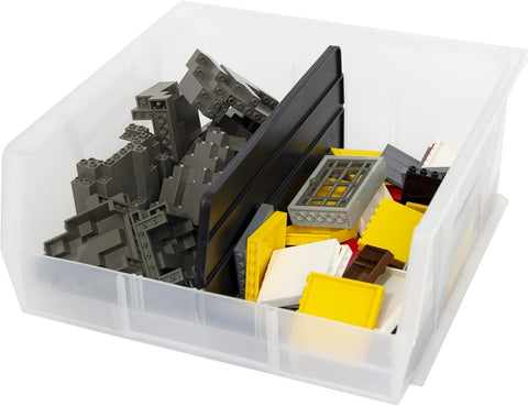 Large front label area aids quick organization with codes.