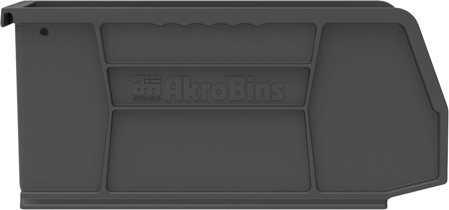 AkroBins in a multi-purpose storage setup for garage or classroom