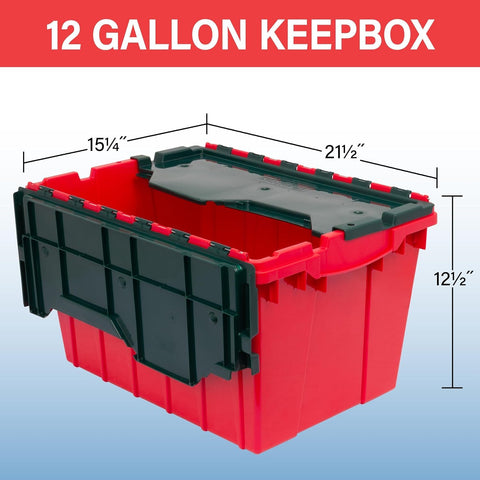 KeepBox with hinged lid provides secure access and easy item retrieval