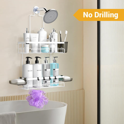 AKTECKE anti-slip collar keeps the shelf stable even when removing items