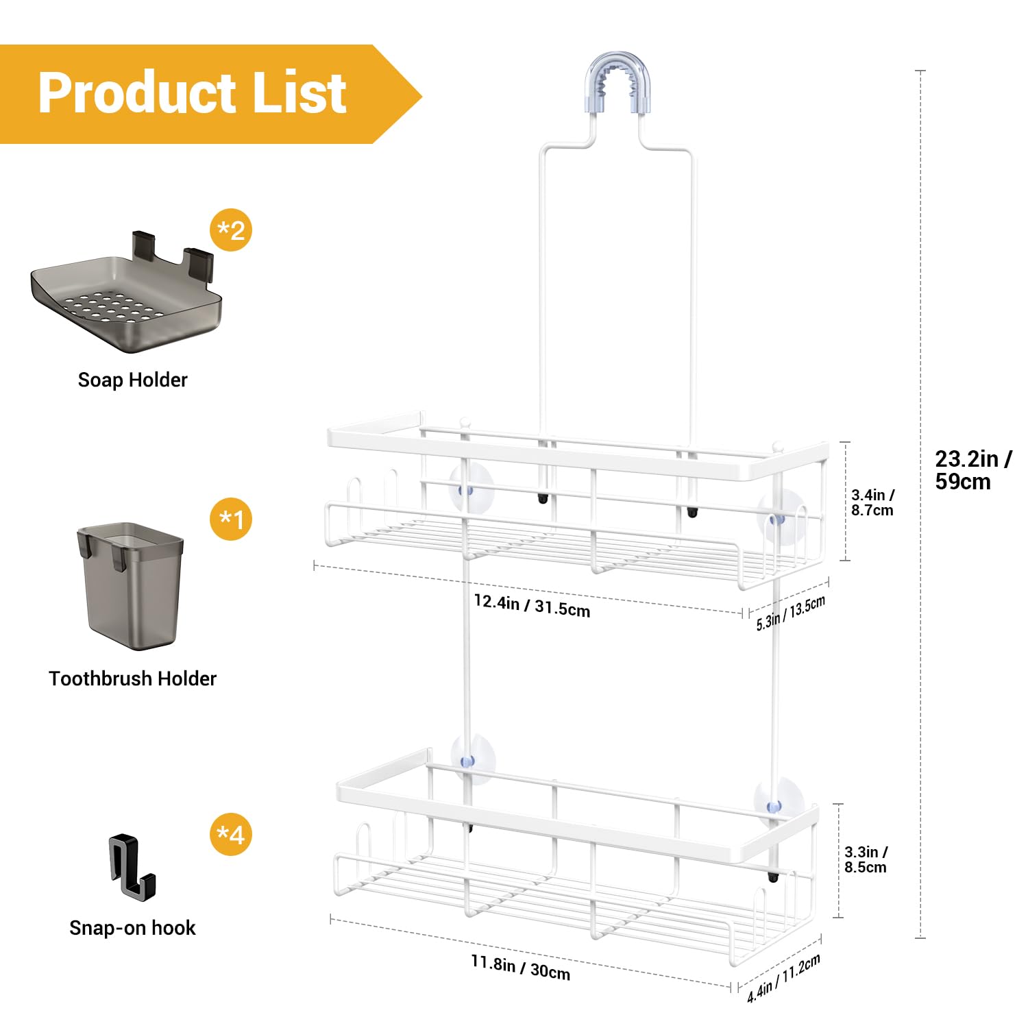 AKTECKE fast draining design keeps moisture away from toiletries