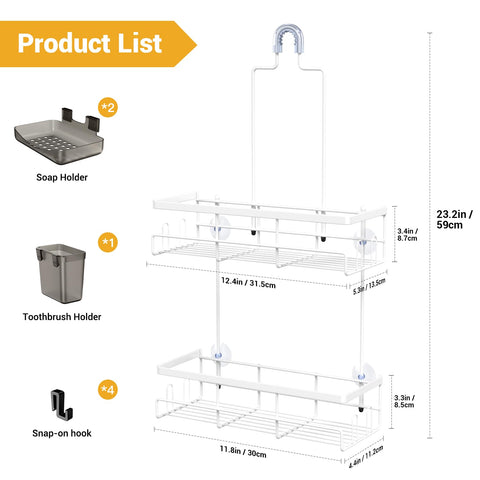 AKTECKE fast draining design keeps moisture away from toiletries