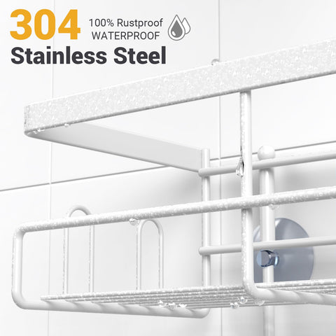 AKTECKE rustproof steel construction resists rust in wet bathroom environments