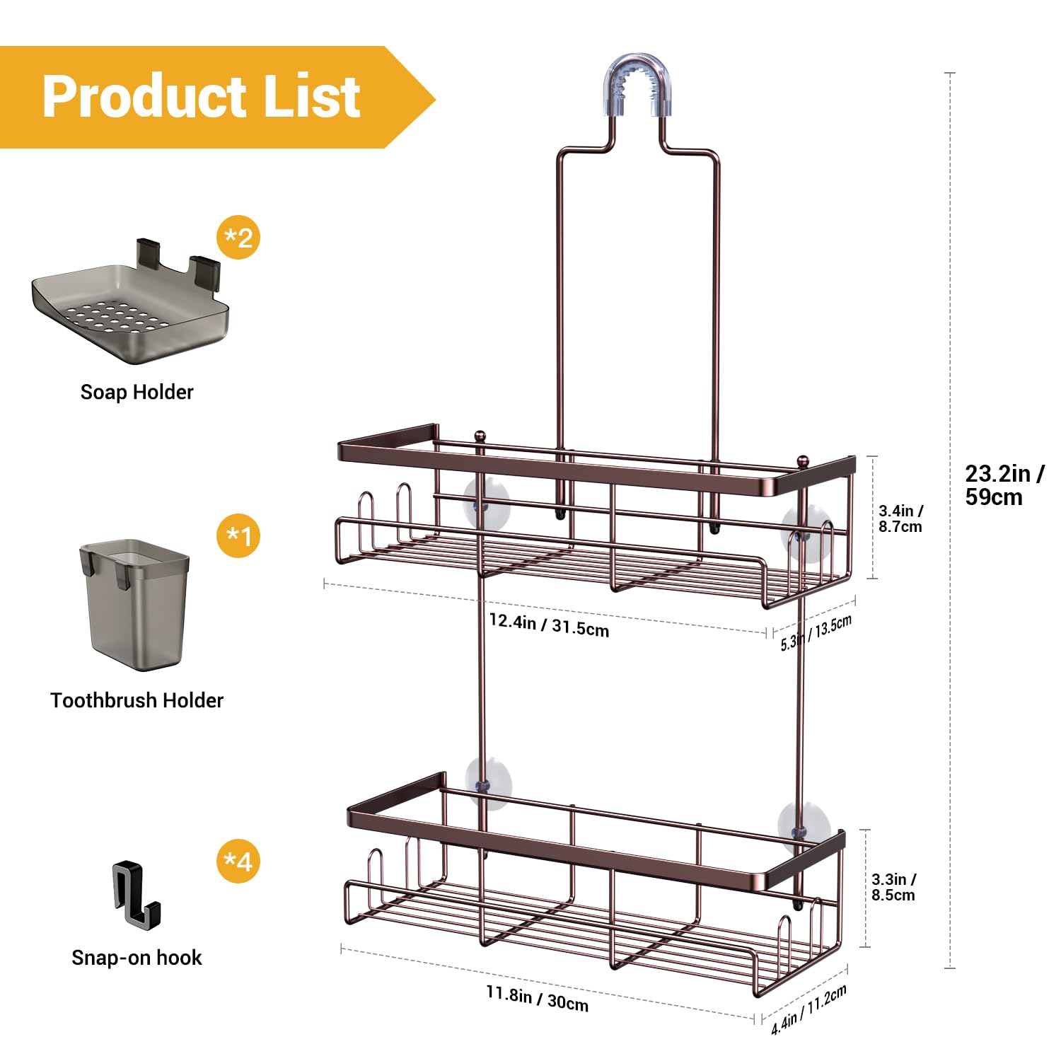 AKTECKE no-drill installation saves time and avoids wall damage.