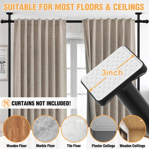 AKTOP floor-to-ceiling tension design ensures secure room division.
