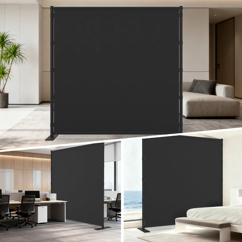 AKTOP room divider demonstrating flexible layout options for privacy.