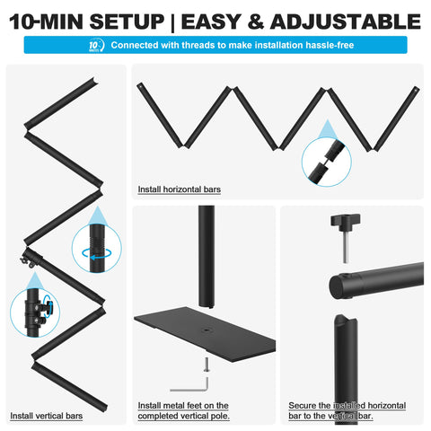 AKTOP versatile partition for bedrooms, living rooms, dorms, offices, and more.
