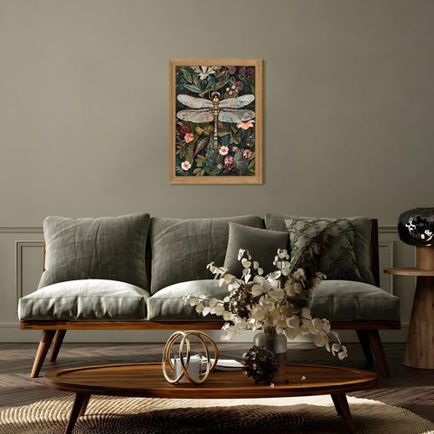 AKWISH accent wall art for living spaces creates a serene nature-inspired focal point.