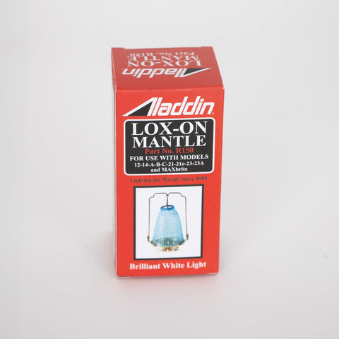 Aladdin R150 Lox-On Mantle fits most common lamps without adapters