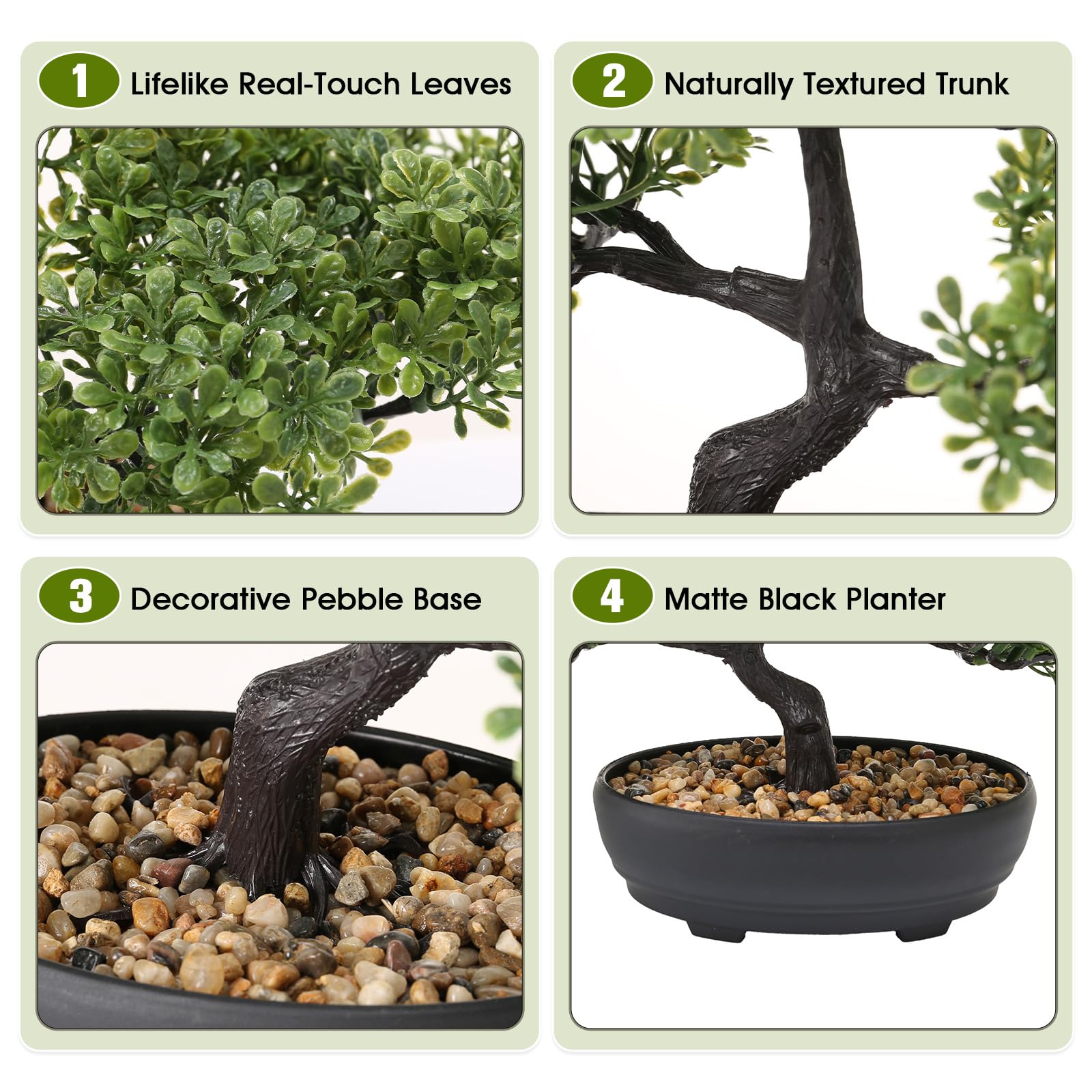 ALAGIRLS indoor bonsai adds subtle greenery to home or workspace