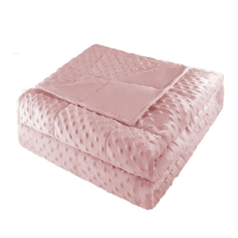 ALANSMA weighted blanket on couch, ideal for lounging and TV time.