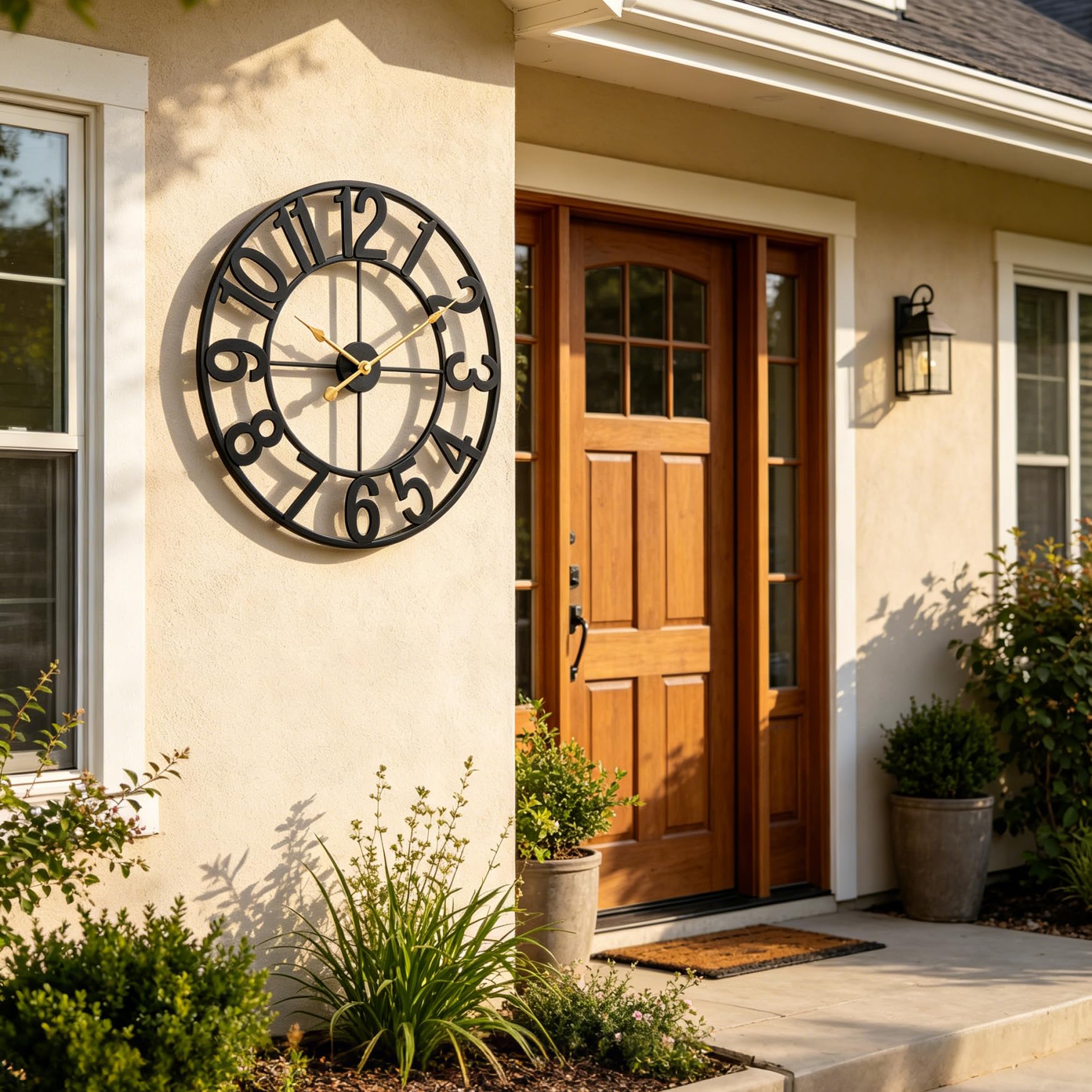 Alarmore patio porch mounting on fence or wall for versatile placement.