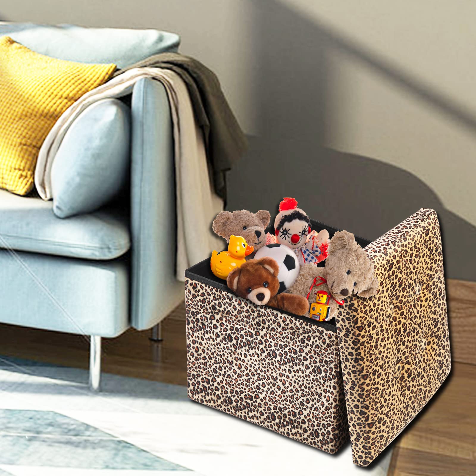 ALASDO ottoman with 43L storage for blankets and magazines.