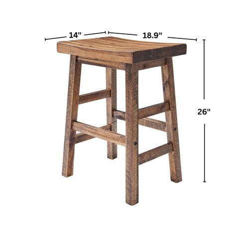Alaterre Durango saddle-seat provides comfortable seating for meals and gatherings.