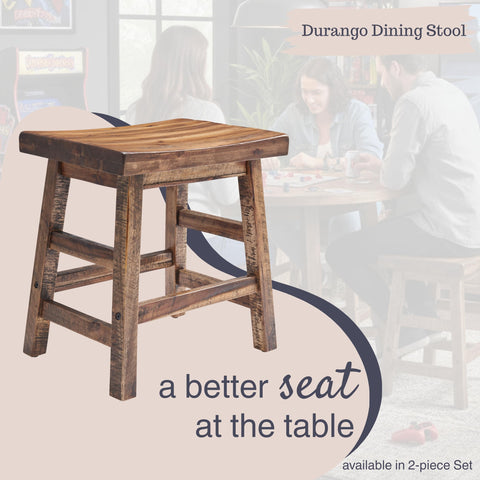Alaterre Durango solid acacia wood highlights natural grain for rustic style.