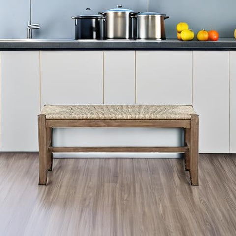 Alaterre Newport end-of-bed bench offering extra seating with clean lines.