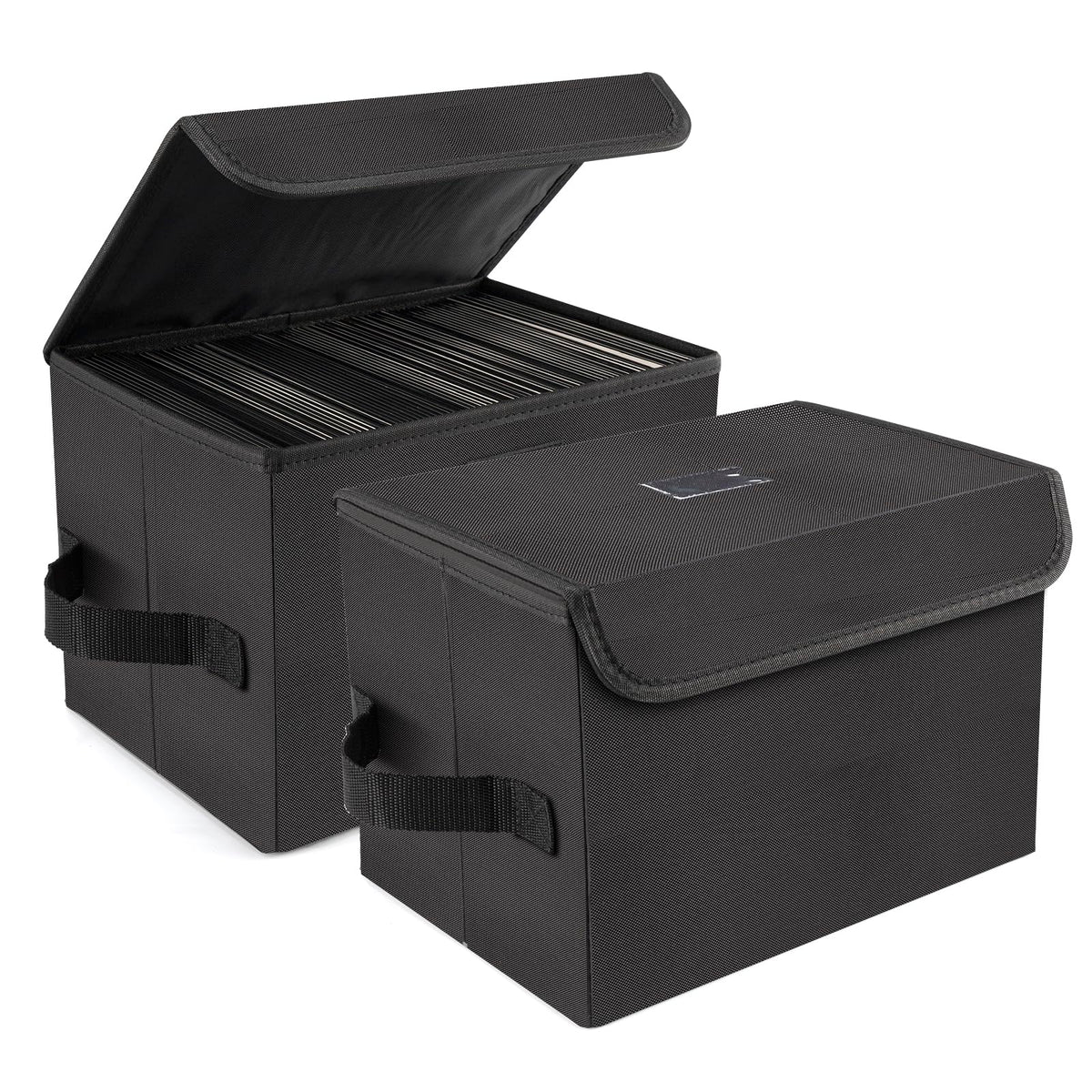 alavisxf xx 7-inch vinyl storage box with lid keeps records dust-free