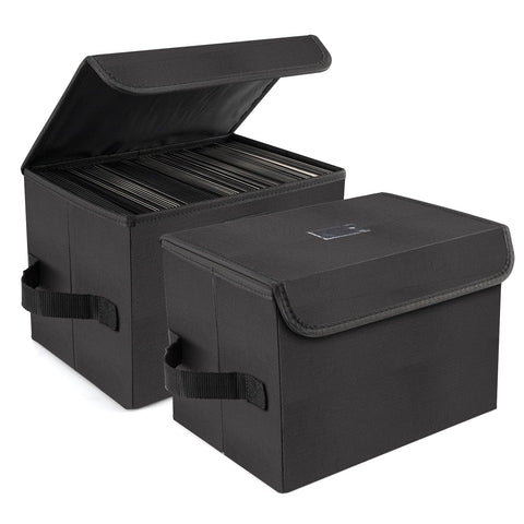 alavisxf xx 7-inch vinyl storage box with lid keeps records dust-free