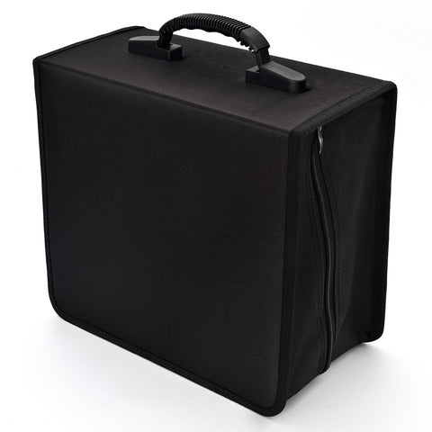 Alavisxf xx CD Case front view showing 432-capacity storage and nylon exterior
