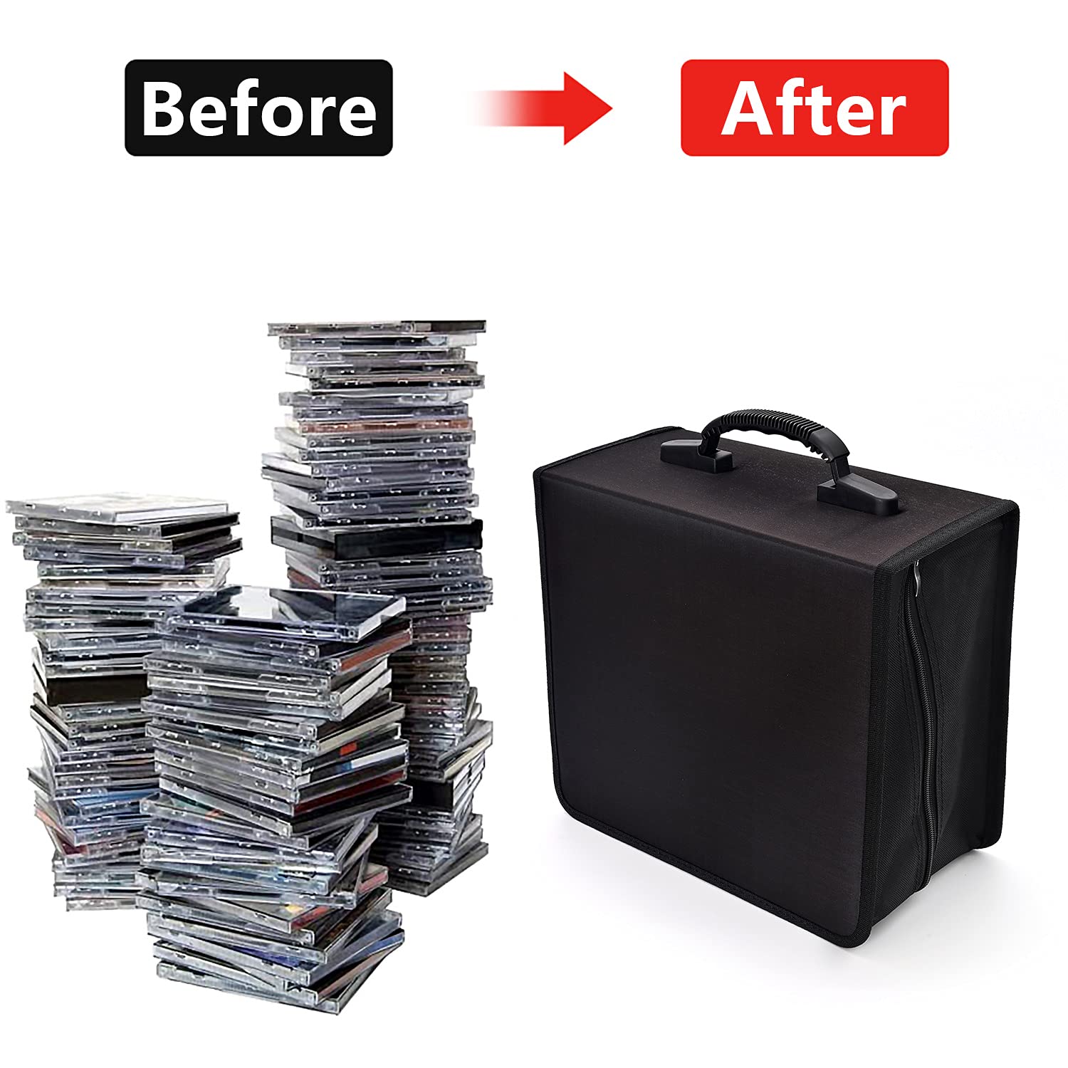 Alavisxf xx CD Case zipper closure demonstrates secure protection