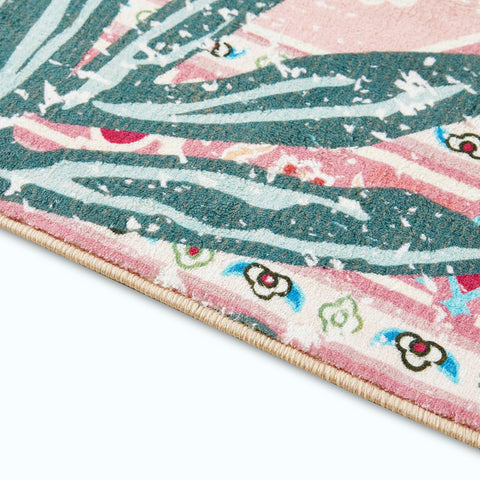 Aldopein low-pile soft throw runner provides warmth on cold floors.