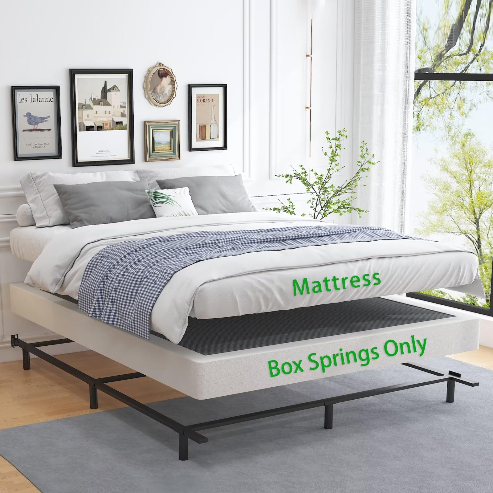 ALDRICH box spring easy assembly for fast setup.