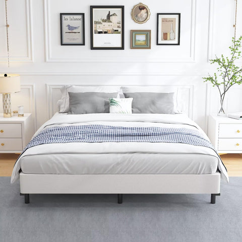 ALDRICH box spring durable fabric cover for simple cleaning.