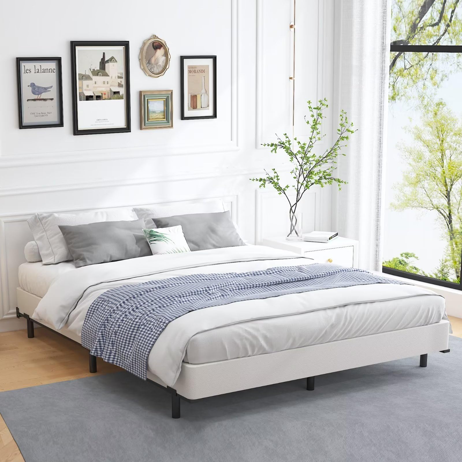 ALDRICH box spring offers 3000lbs capacity for sturdy, long-lasting foundation.