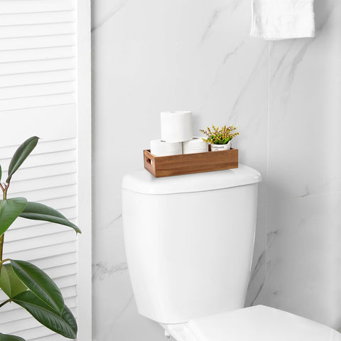 ALELION acacia wood basket shows natural grain in a durable finish
