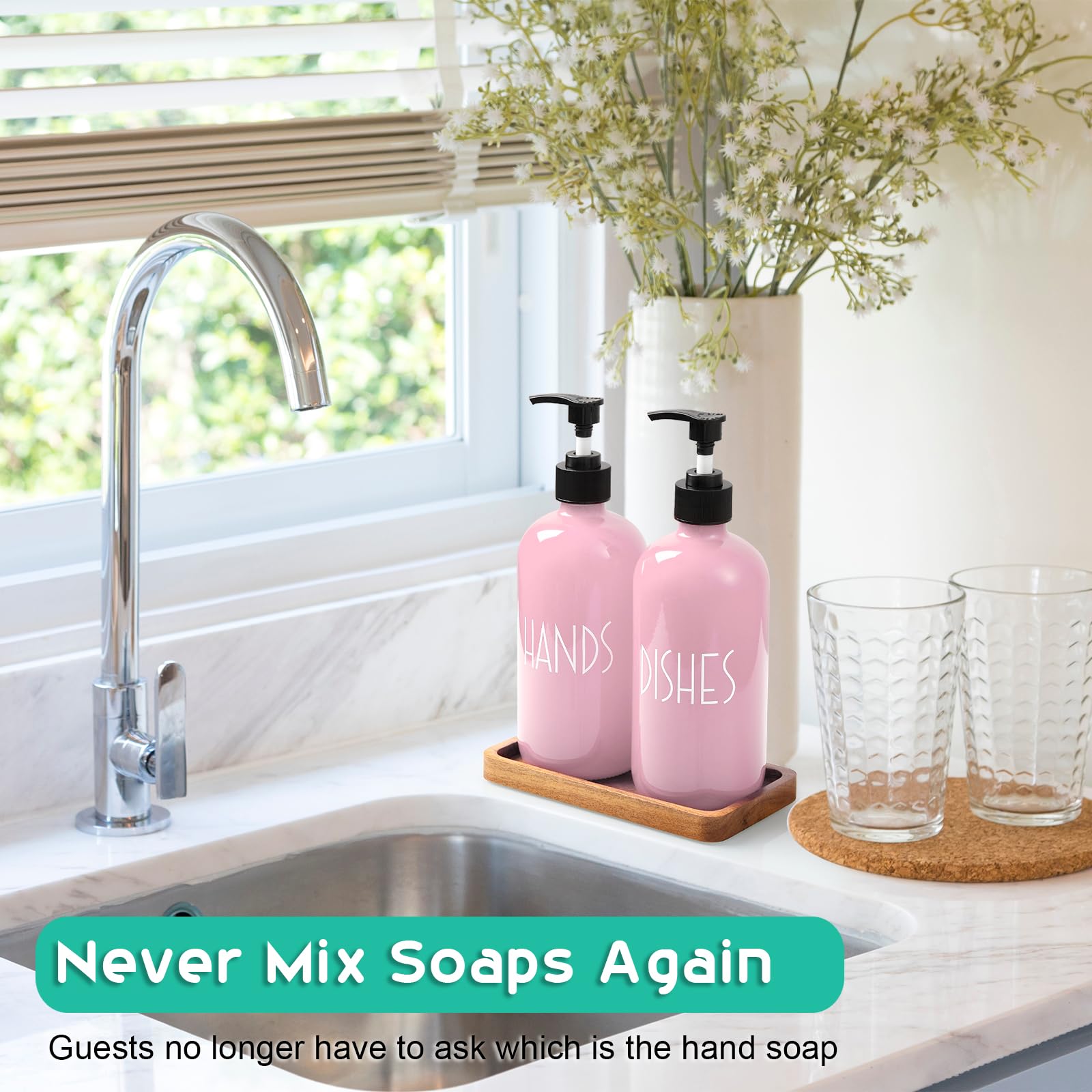 ALELION kitchen sink caddy organizing soap bottles neatly