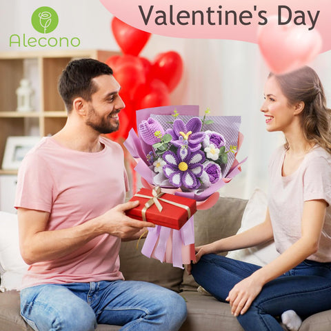Alecono bouquet detail; tulips, roses, eucalyptus for vibrant display.