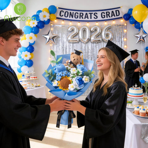 Alecono class-of-2026 graduation bouquet for milestone photos and decor.