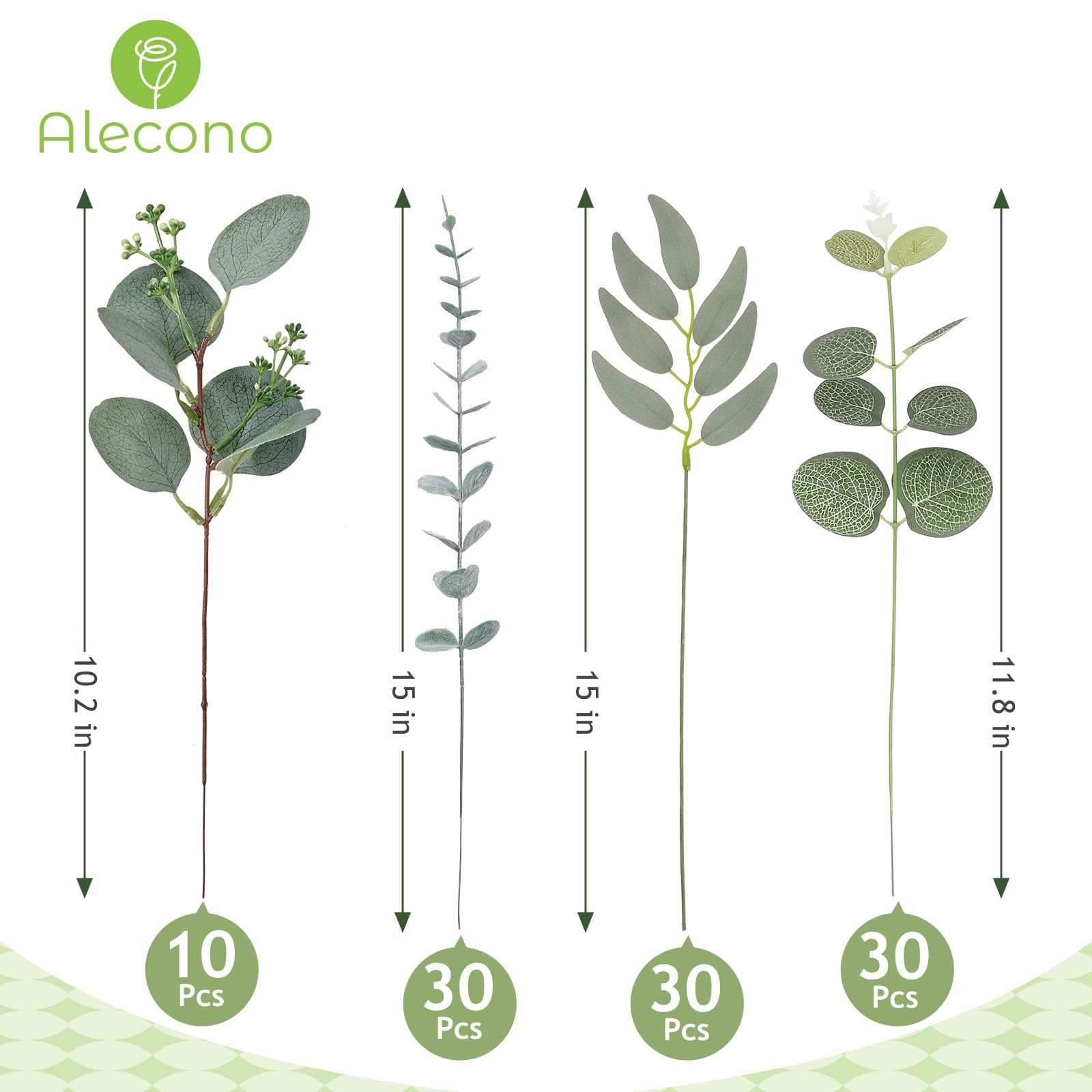 Alecono easy-to-clean stems that are reusable for seasonal refreshes.