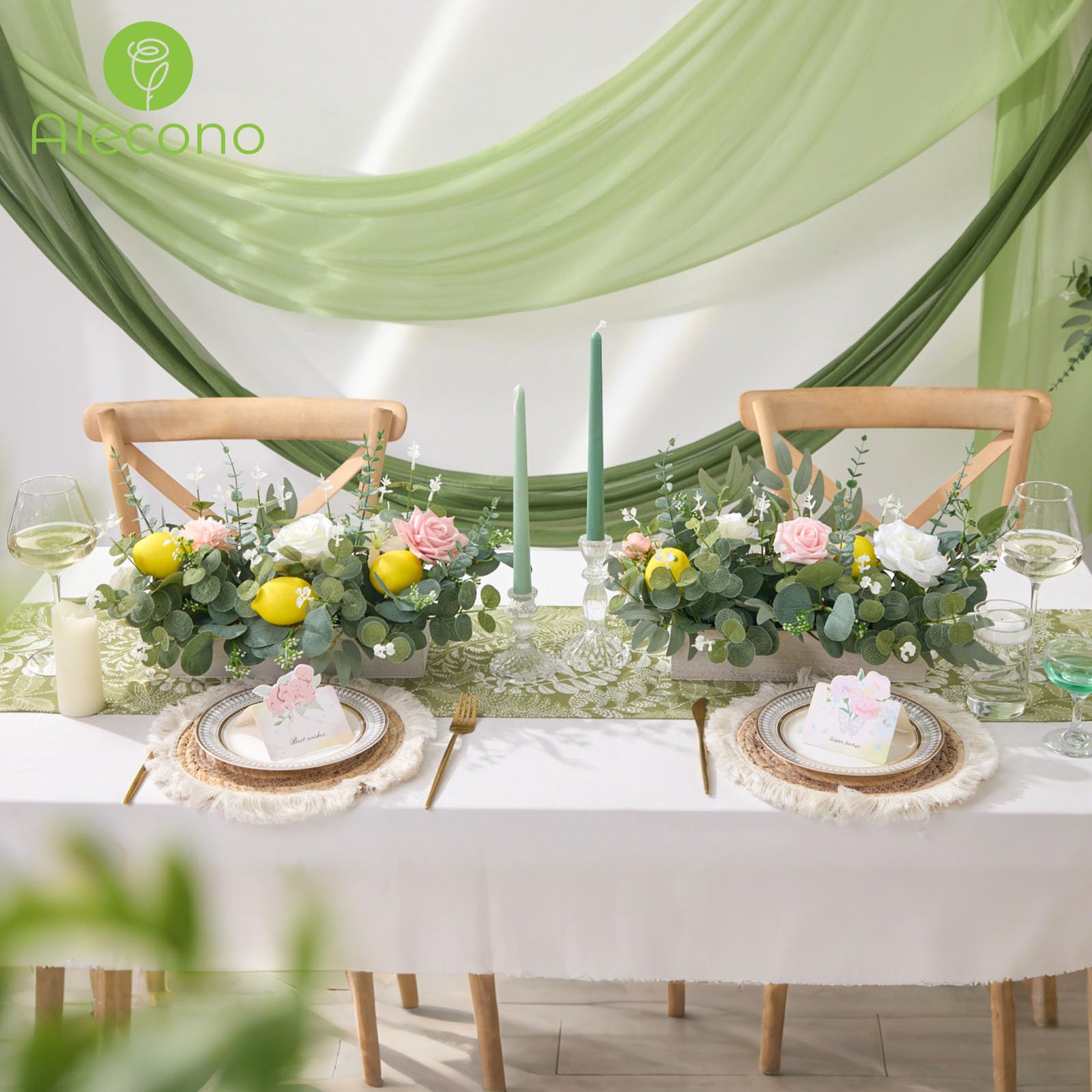 Alecono eucalyptus centerpieces ready for quick, stylish arrangements.