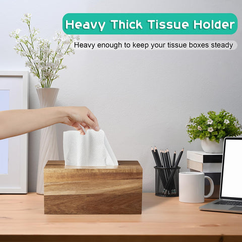 Tabletop or nightstand tissue cover blending with various interiors.