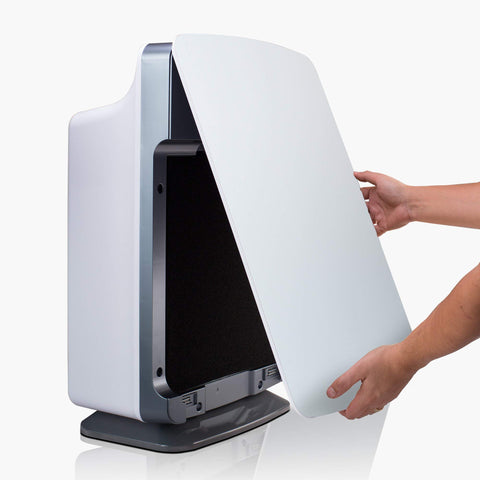 Alen purifier in a real-use setup showing ongoing air purification.