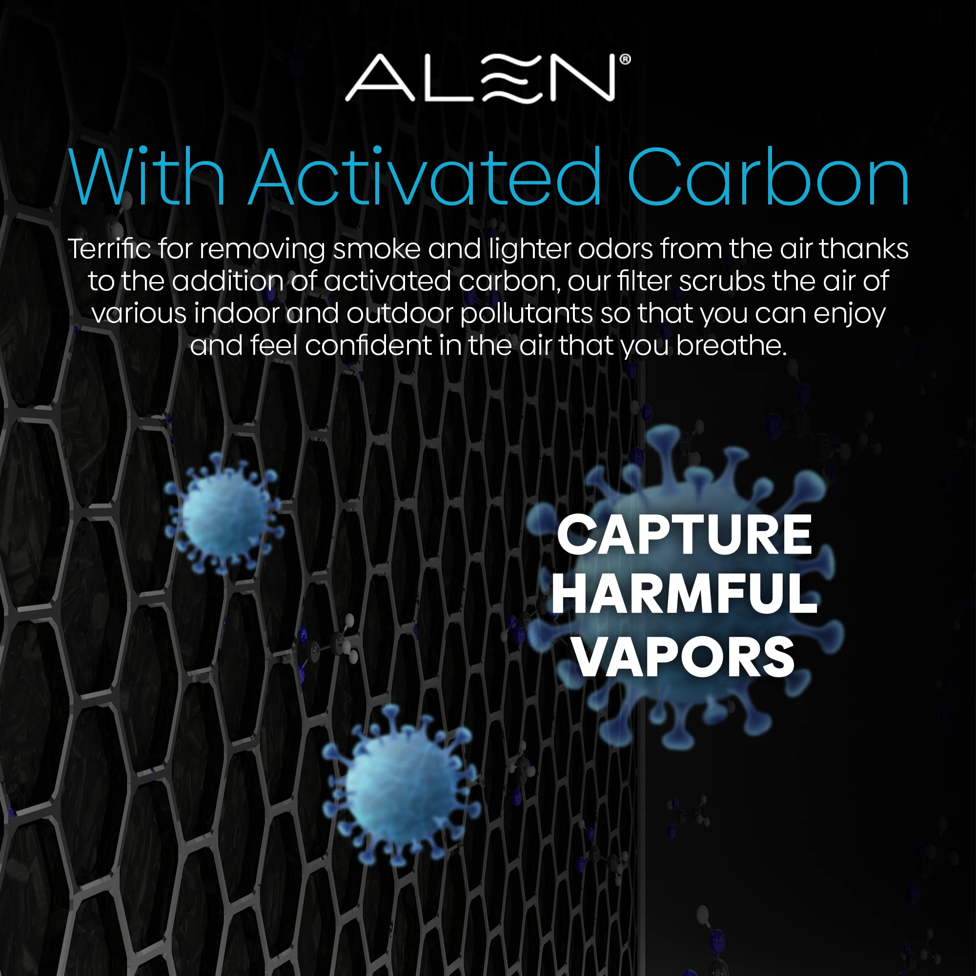 Alen BF35-Fresh replacement filter fits BreatheSmart Classic and improves air quality over time.